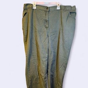 Woman Within Sage Green Elastic Waist Pants